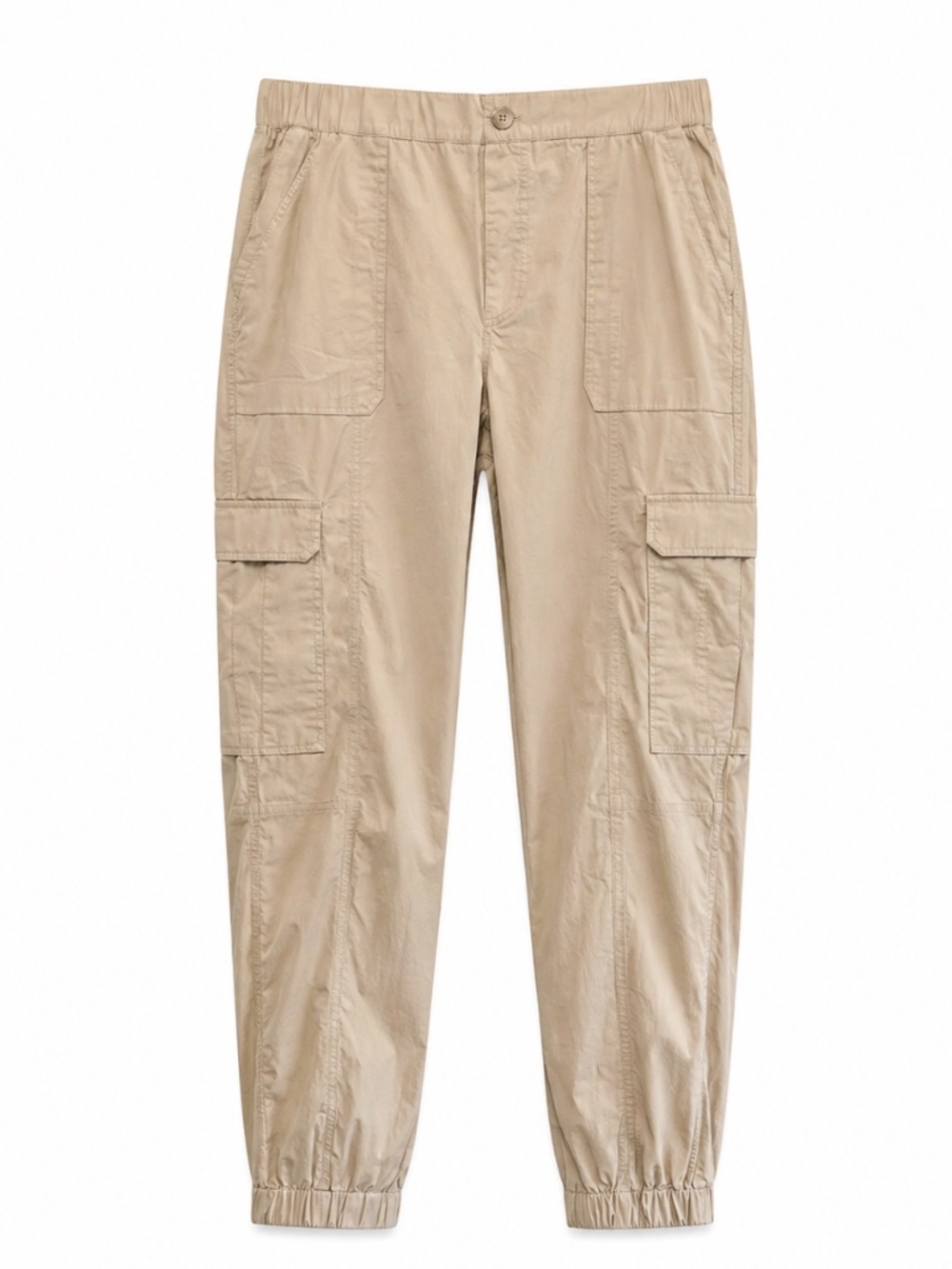 Reitmans Tan Cuffed Ankle Cargo Jogger Pants – Size Large LONG Inseam NWoT